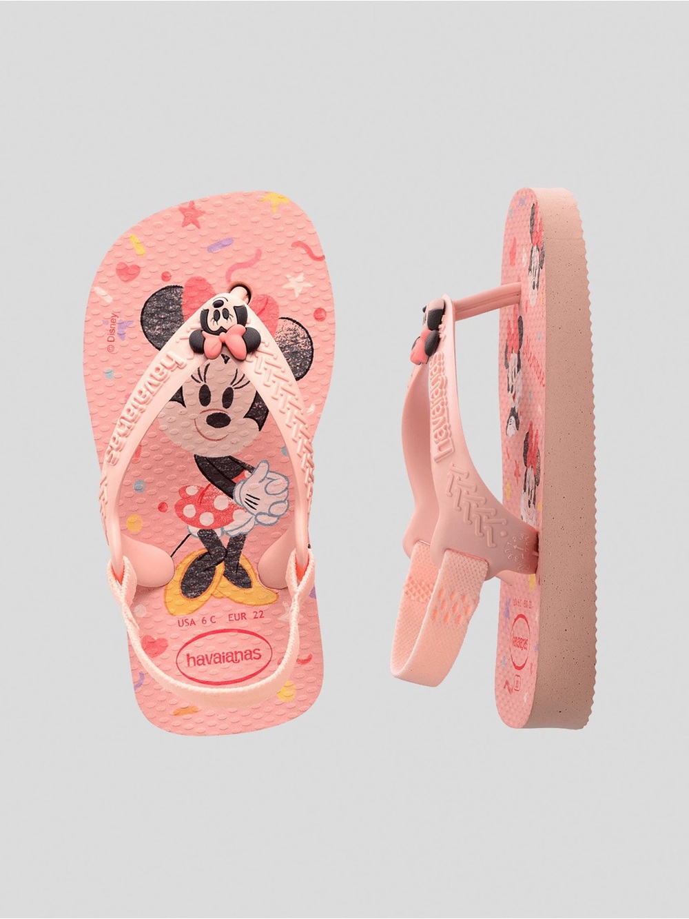 Havianas Baby/Toddler Disney Classics Minnie Mouse Sandals Size 6C